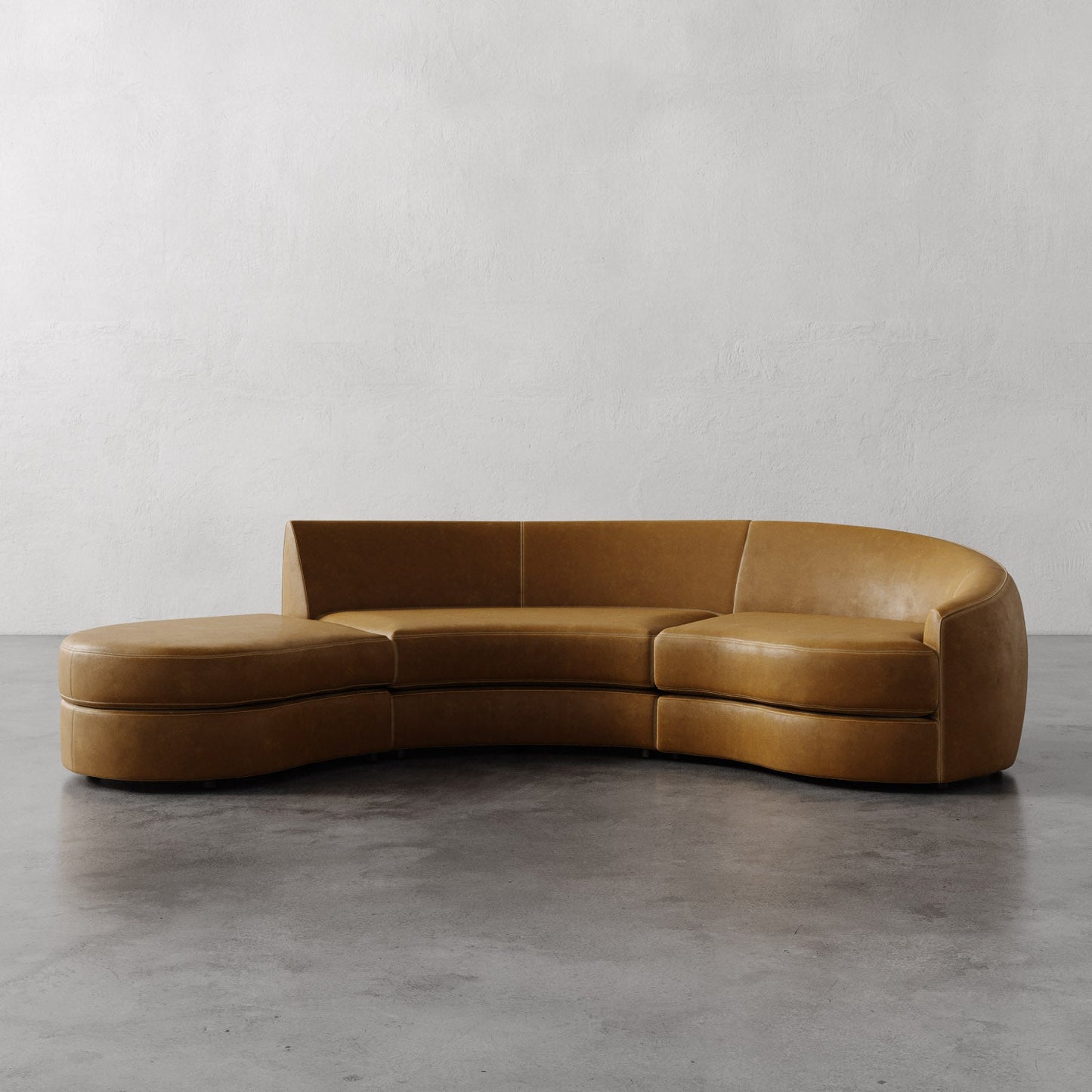 Rulmann Leather 3-Piece Right Sectional