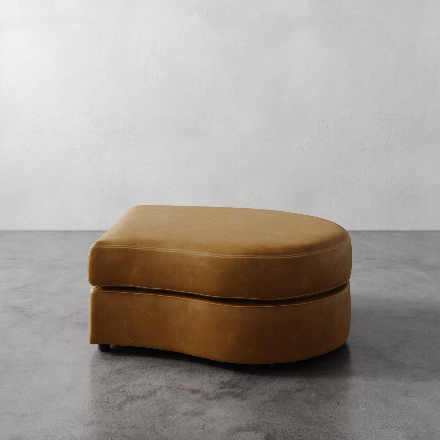 Rulmann Leather Right Ottoman