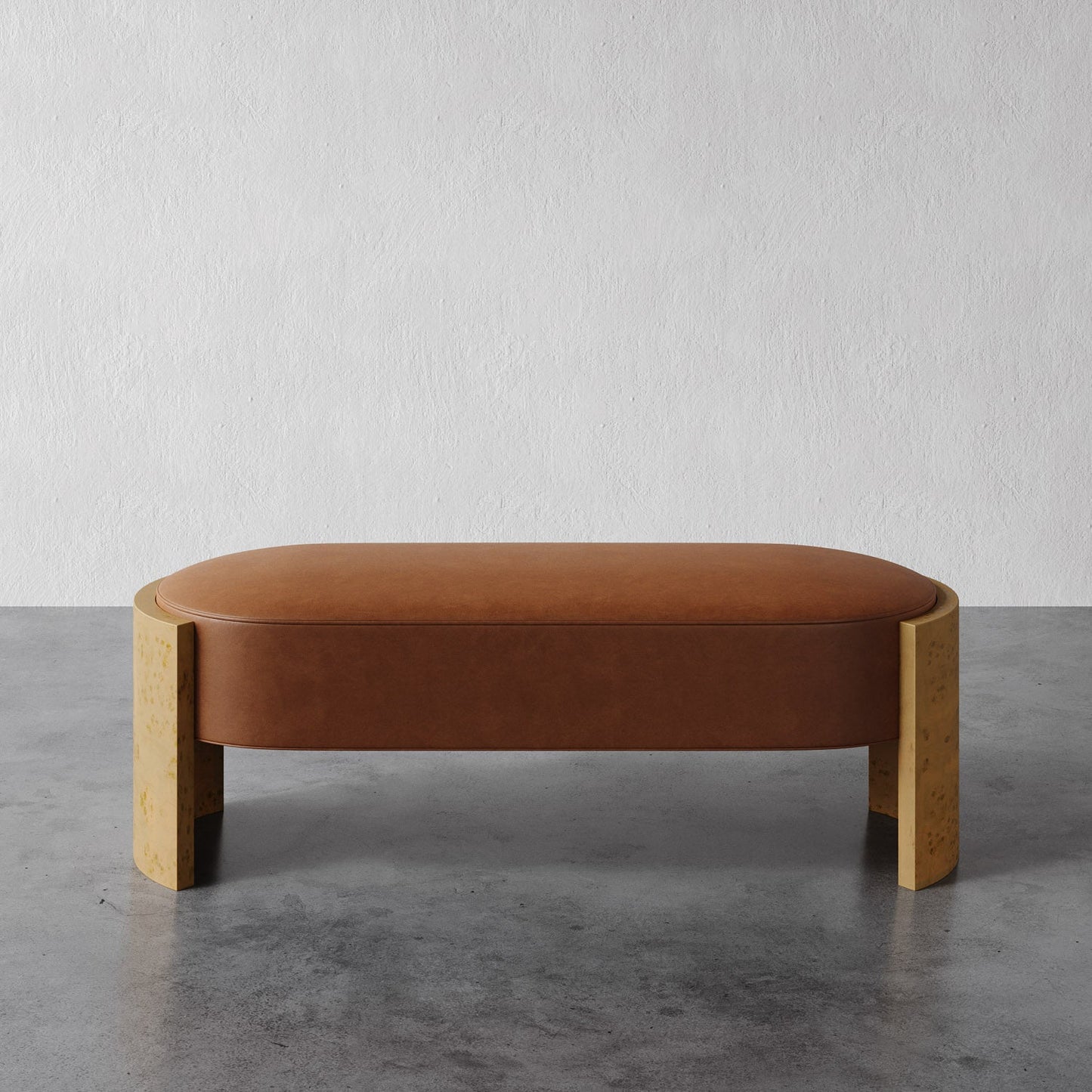 Benoit Leather Bench