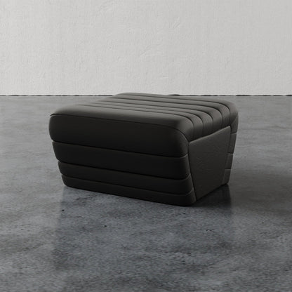 Brunoy Leather Ottoman