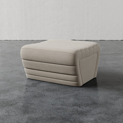 Brunoy Leather Ottoman