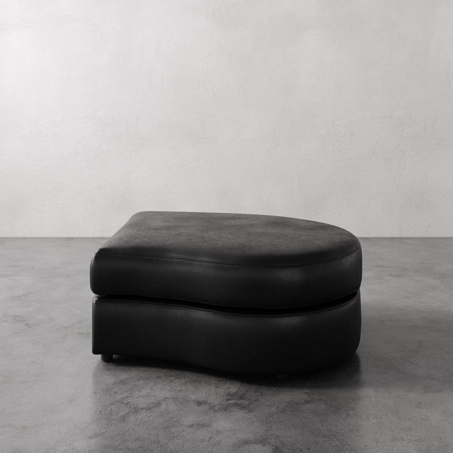 Rulmann Leather Right Ottoman
