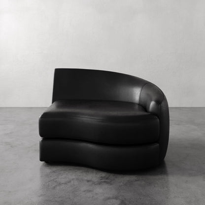 Rulmann Leather Right Arm Chair