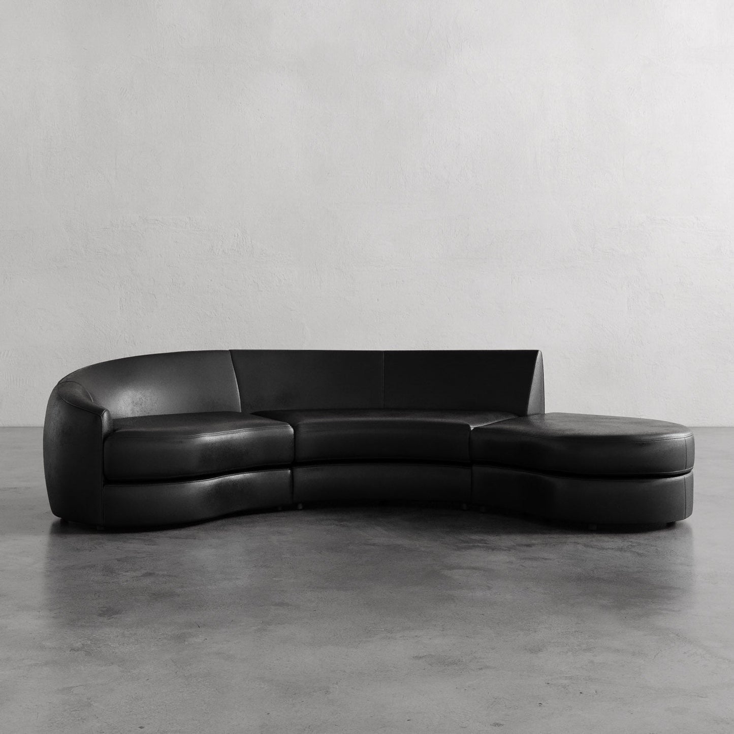 Rulmann Leather 3-Piece Left Sectional