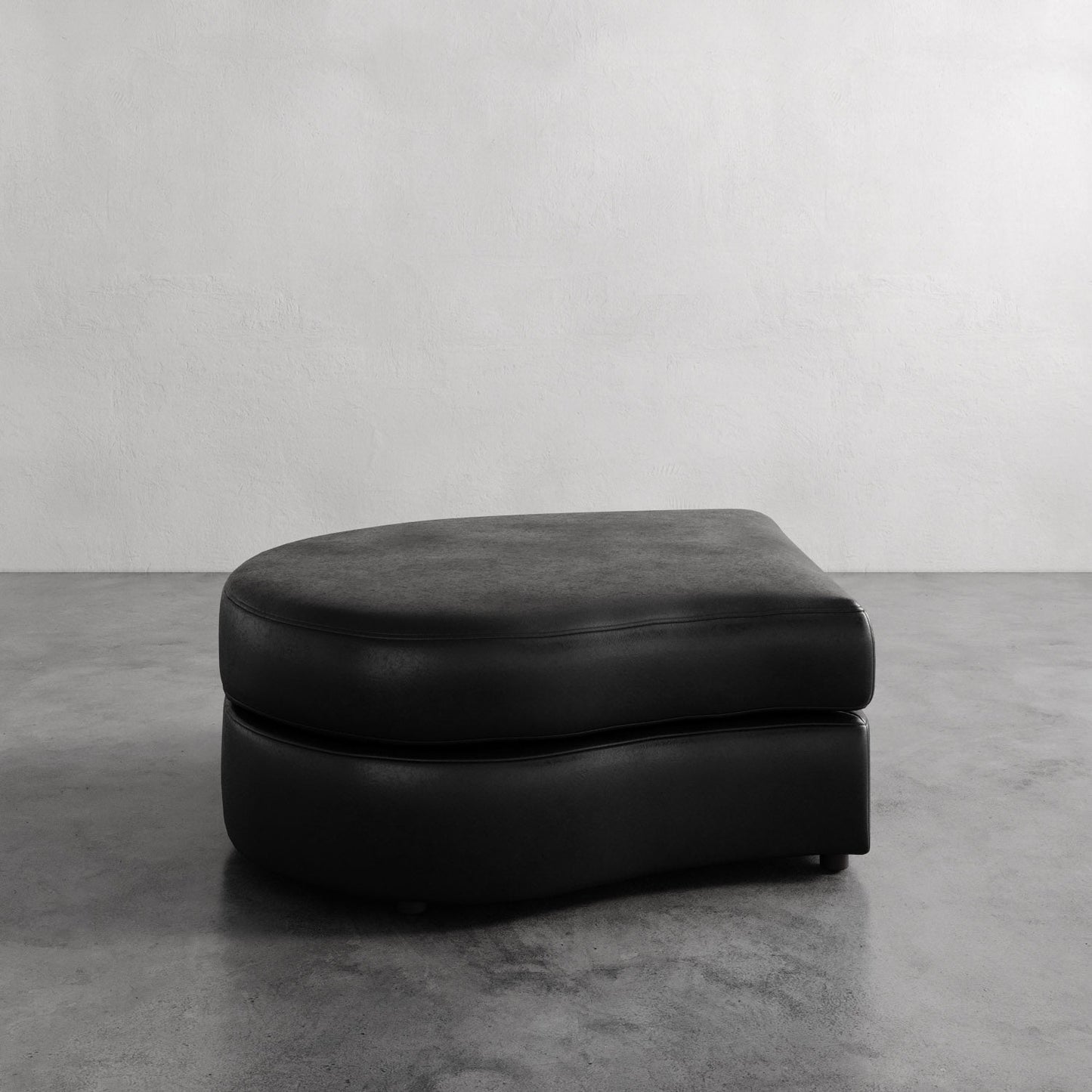 Rulmann Leather Left Ottoman