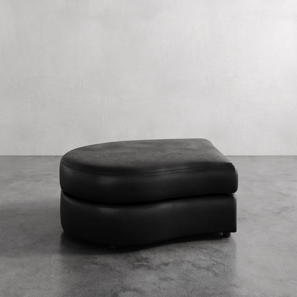 Rulmann Leather Left Ottoman