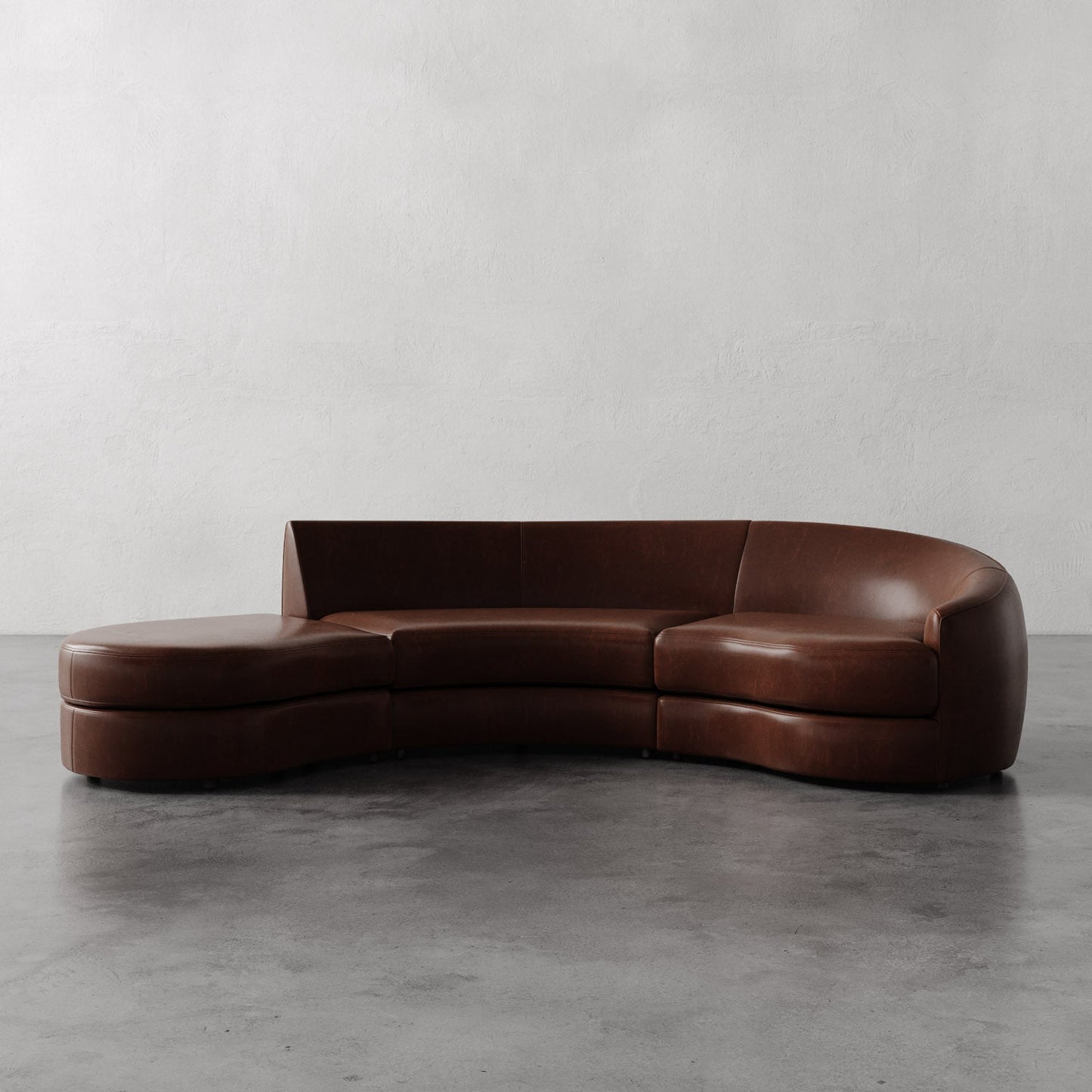 Rulmann Leather 4-Piece Right Sectional