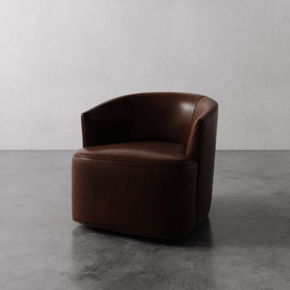 Garnier Leather Swivel Chair