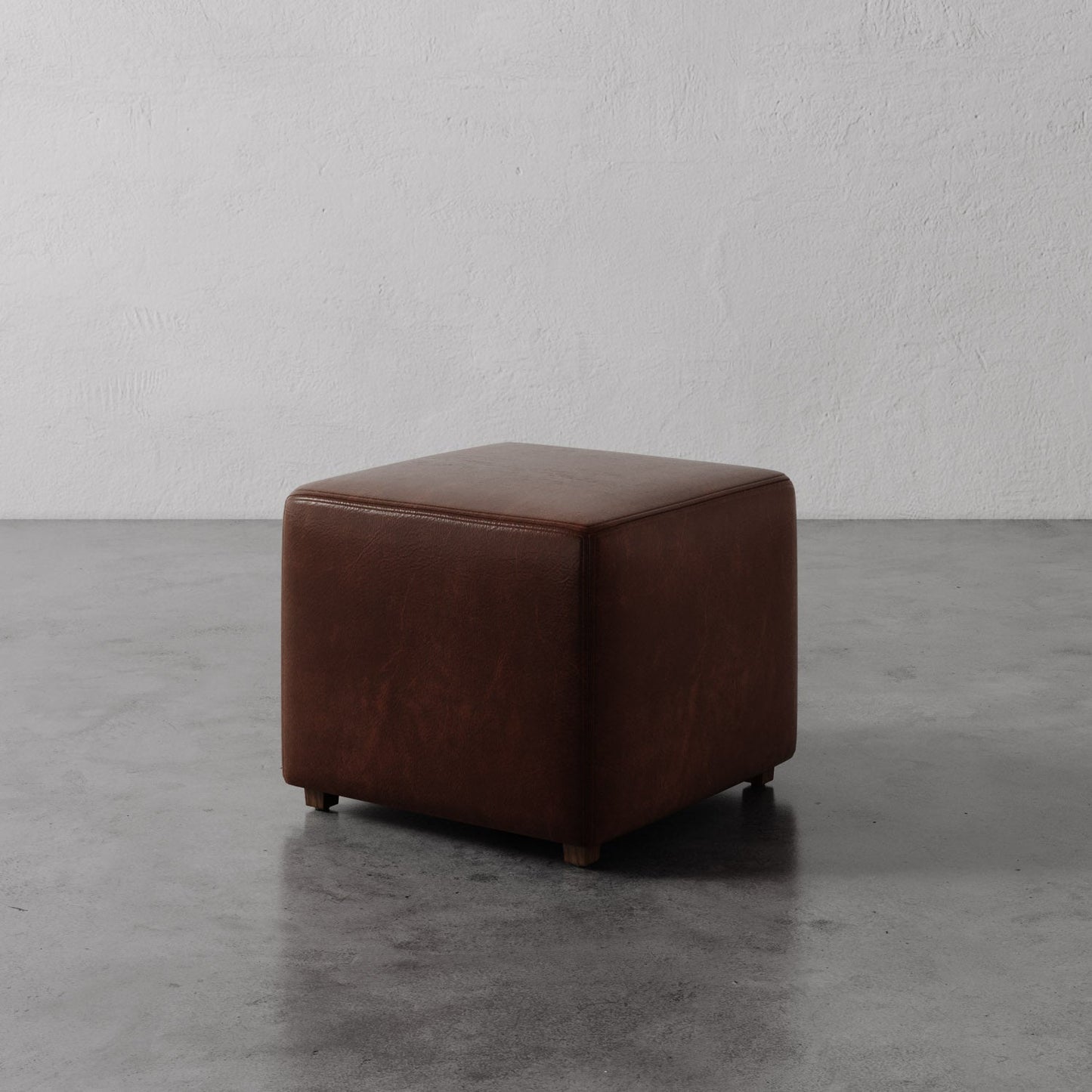 Fabien Leather Square Ottoman - 22