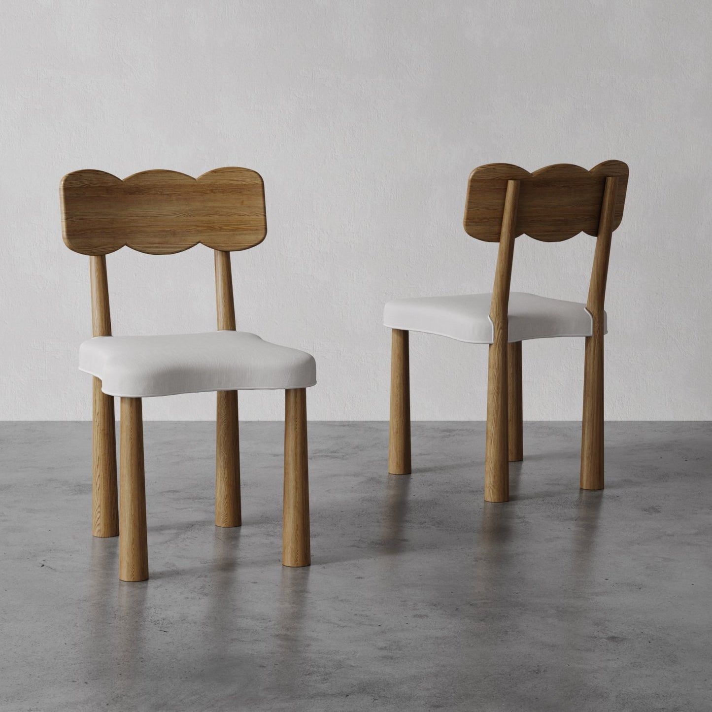 Madeleine Dining Chair Set of 2 (Oak)