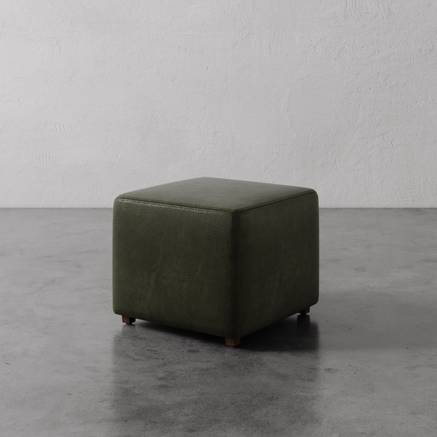 Fabien Leather Square Ottoman - 22