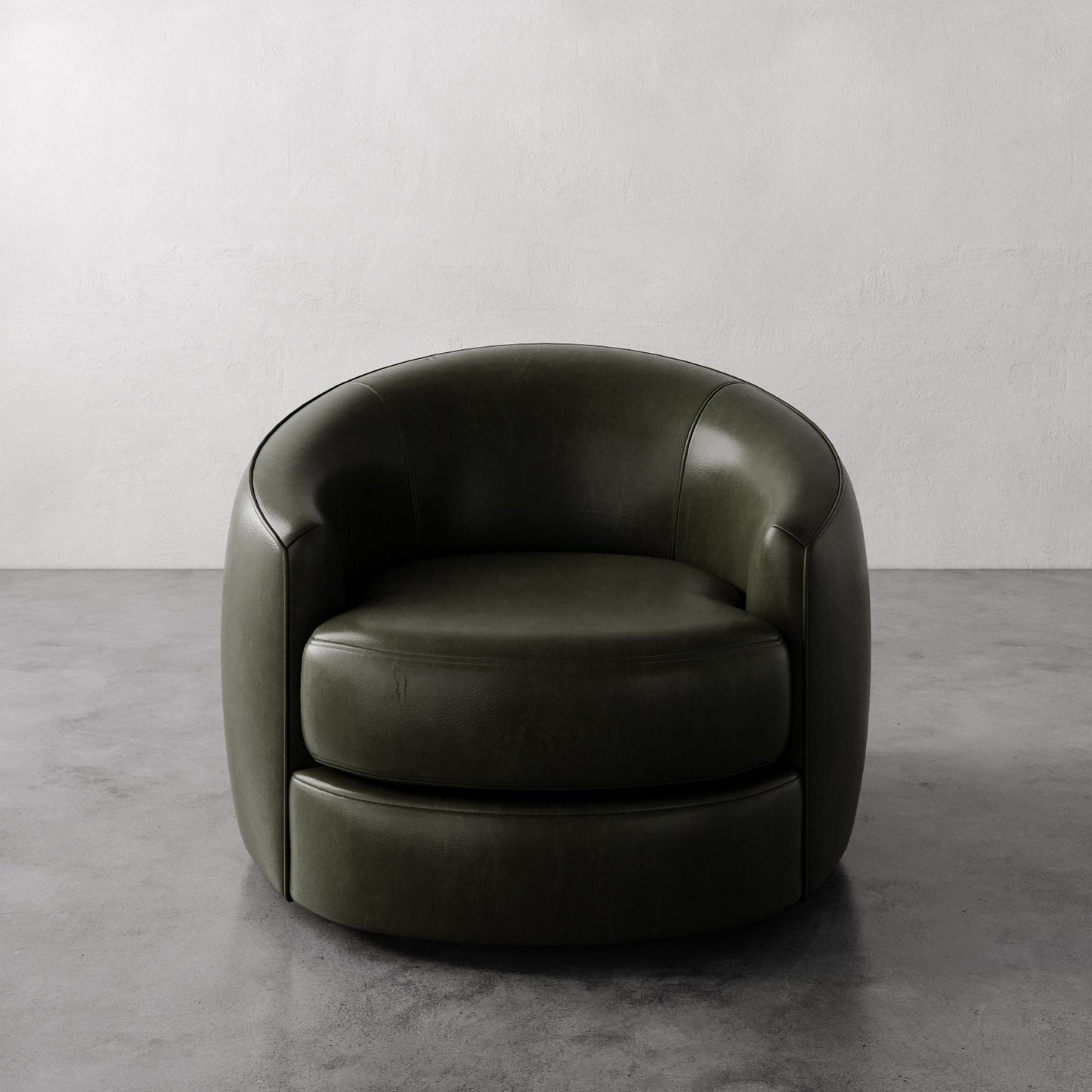 Rulmann Leather Swivel Chair