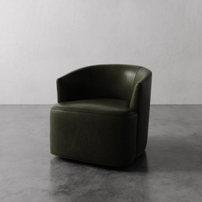Garnier Leather Swivel Chair
