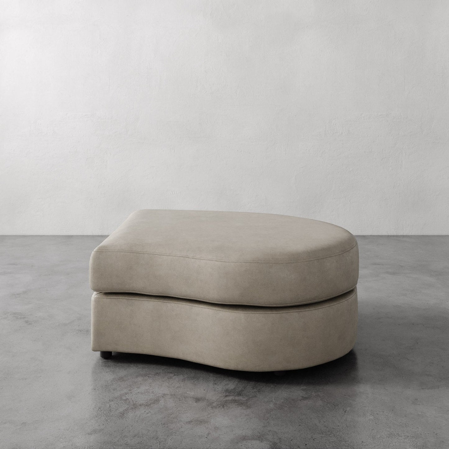 Rulmann Leather Right Ottoman