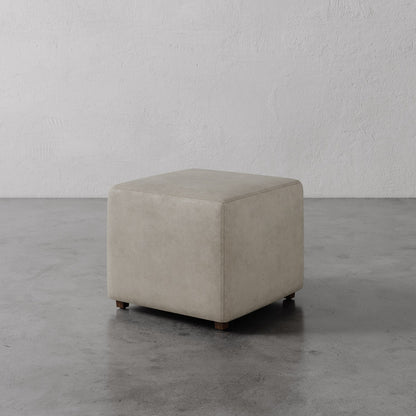 Fabien Leather Square Ottoman - 22