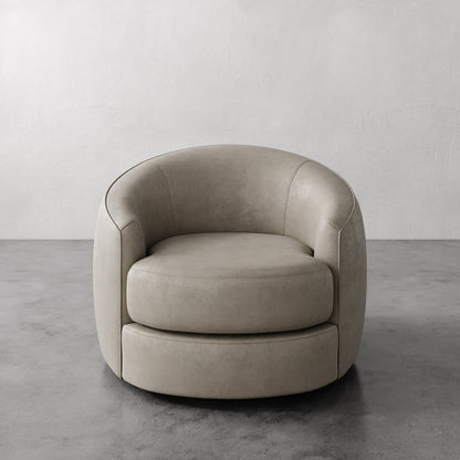 Rulmann Leather Swivel Chair