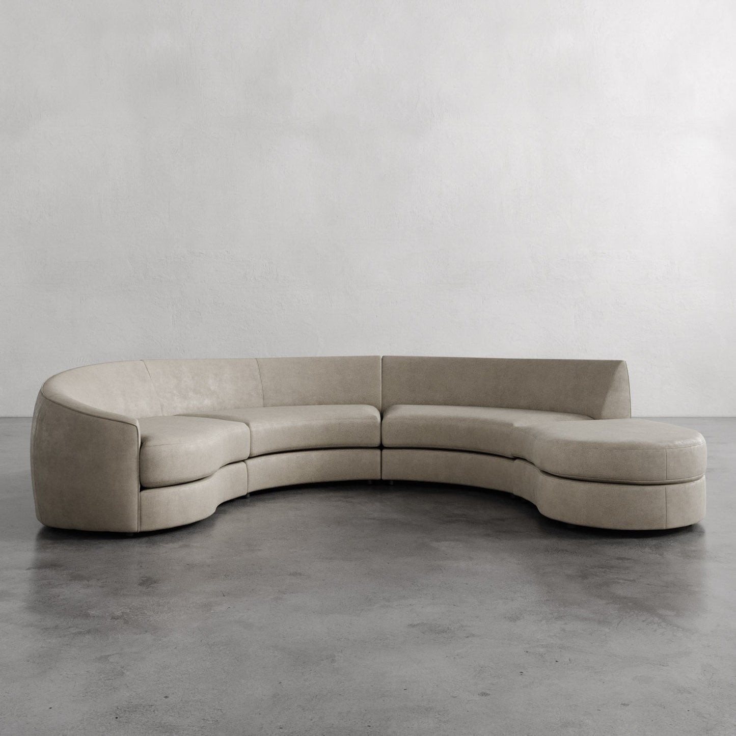 Rulmann Leather 4-Piece Left Sectional