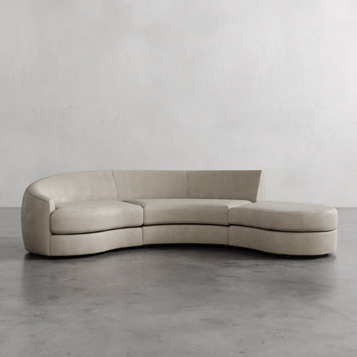 Rulmann Leather 3-Piece Left Sectional