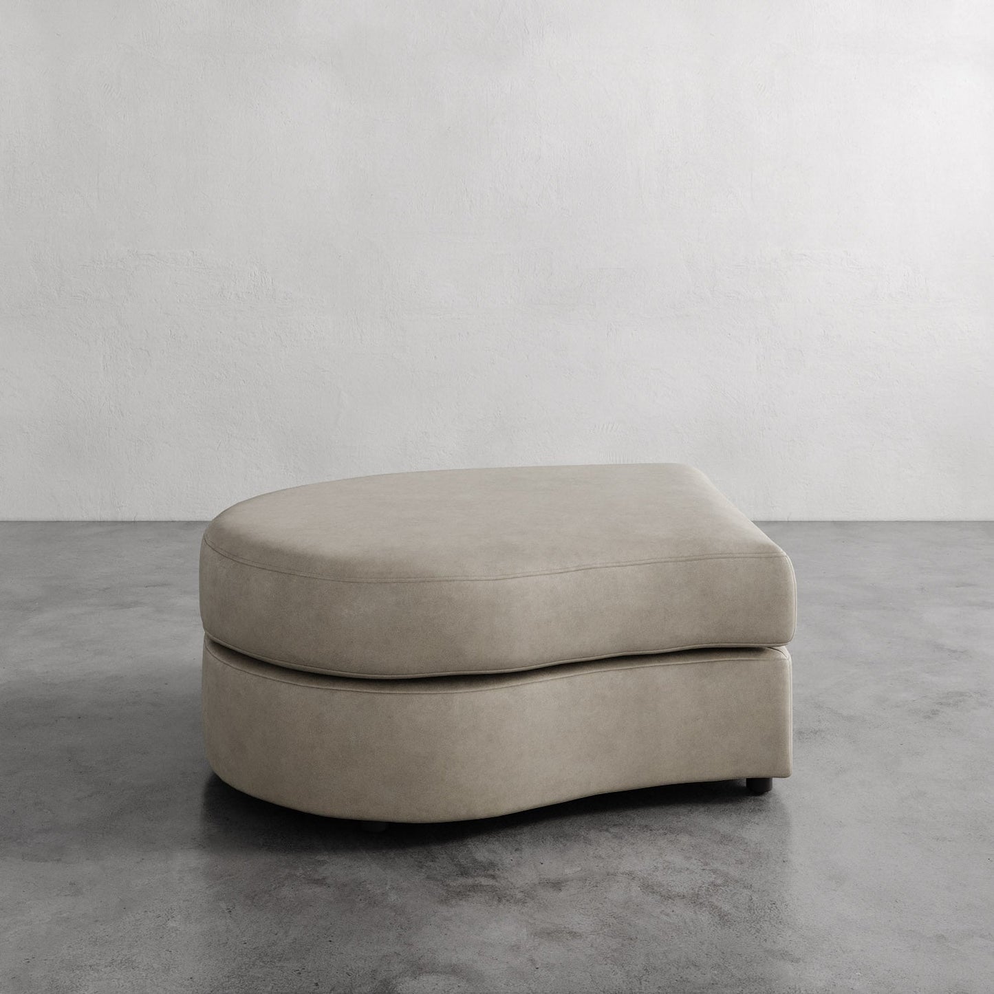 Rulmann Leather Left Ottoman
