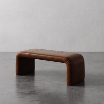 Nadia Leather Bench