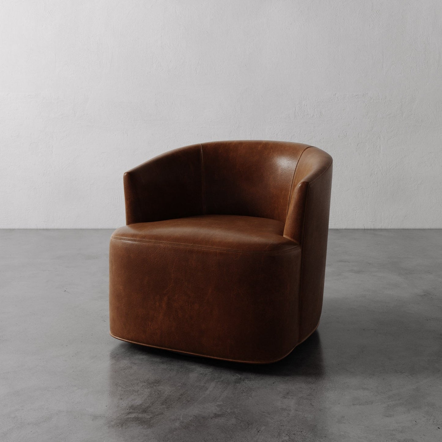 Garnier Leather Swivel Chair