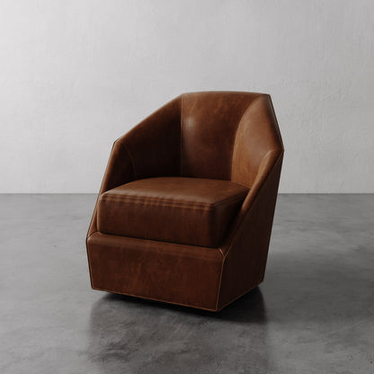 Bijou Leather Swivel Chair