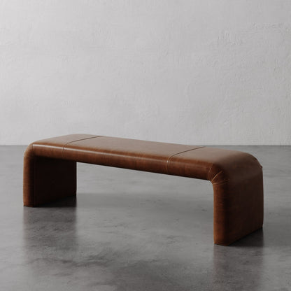 Nadia Leather Bench