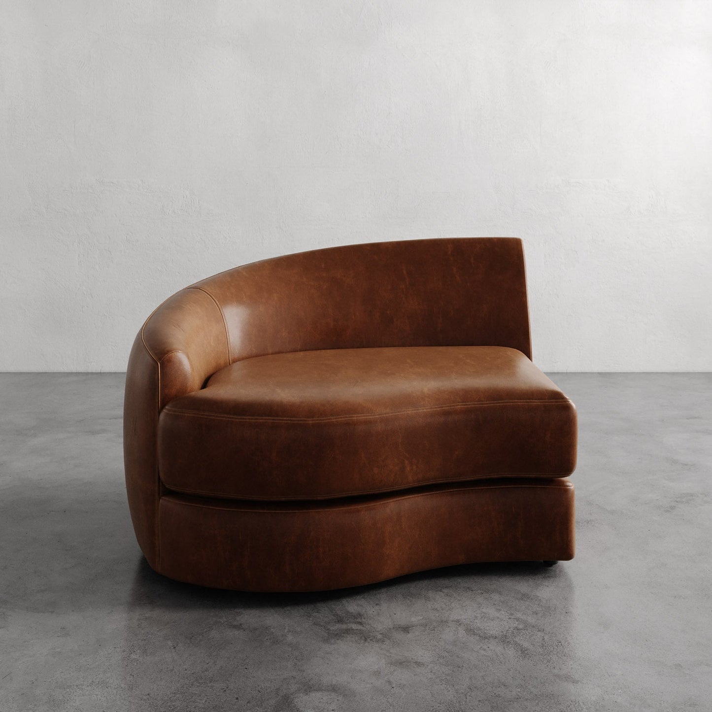 Rulmann Leather Left Arm Chair