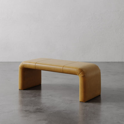 Nadia Leather Bench