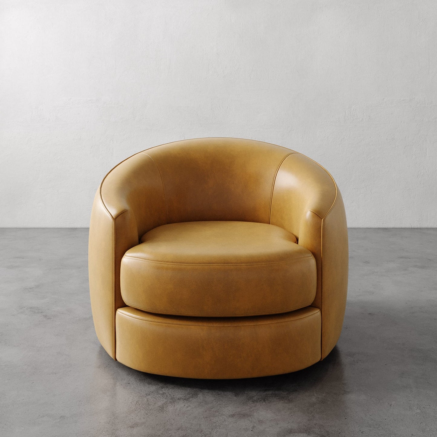 Rulmann Leather Swivel Chair
