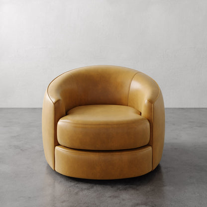 Rulmann Leather Swivel Chair