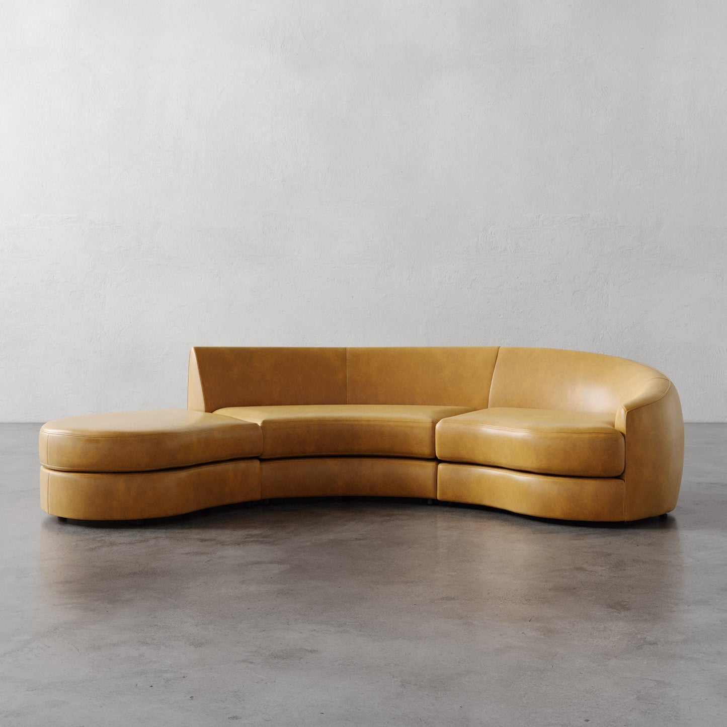 Rulmann Leather 4-Piece Right Sectional