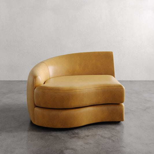 Rulmann Leather Left Arm Chair