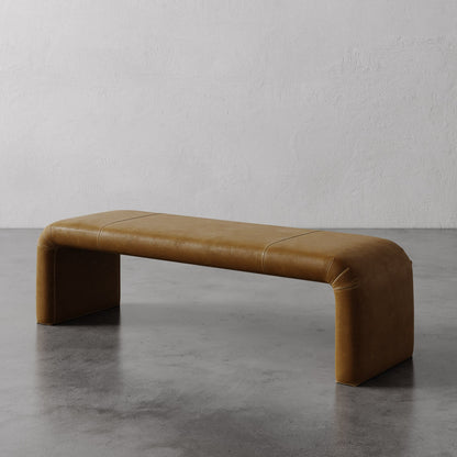 Nadia Leather Bench