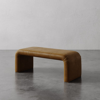 Nadia Leather Bench