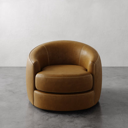 Rulmann Leather Swivel Chair