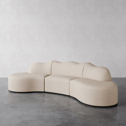 Serpentine 3 Piece -  Vista Vanilla Bouclé