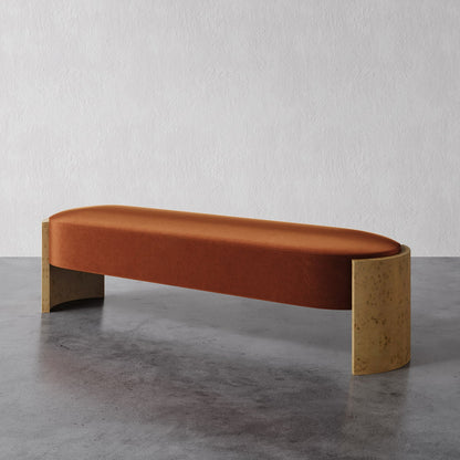 Benoit Bench (Blonde Burl)