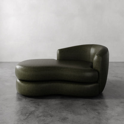 Rulmann Leather Right Arm Chaise