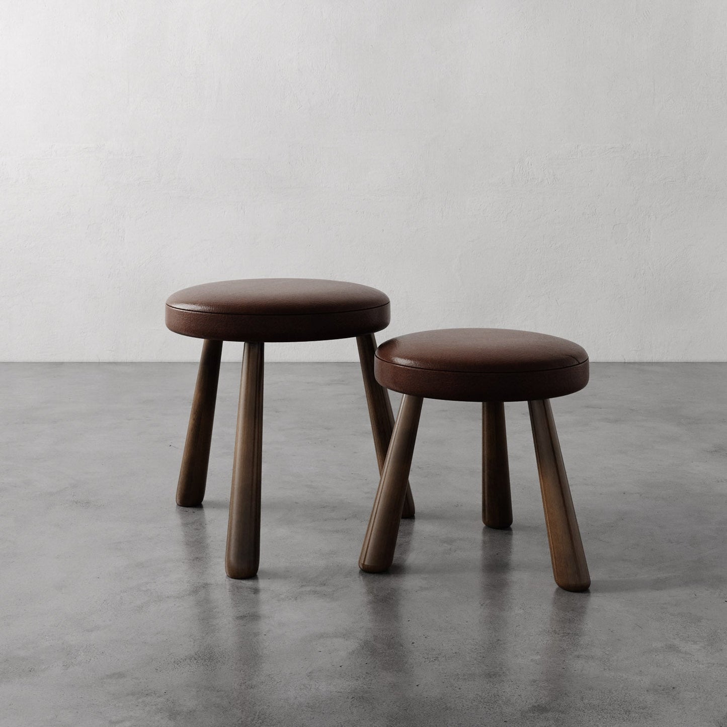Madeleine Leather Stool