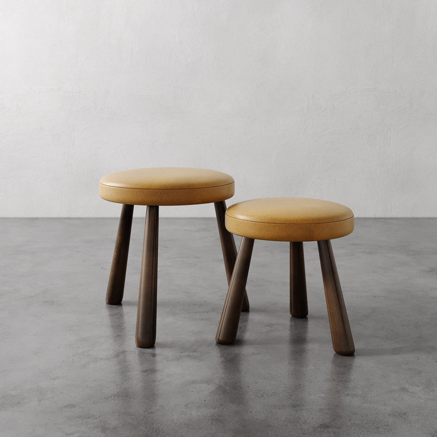 Madeleine Leather Stool