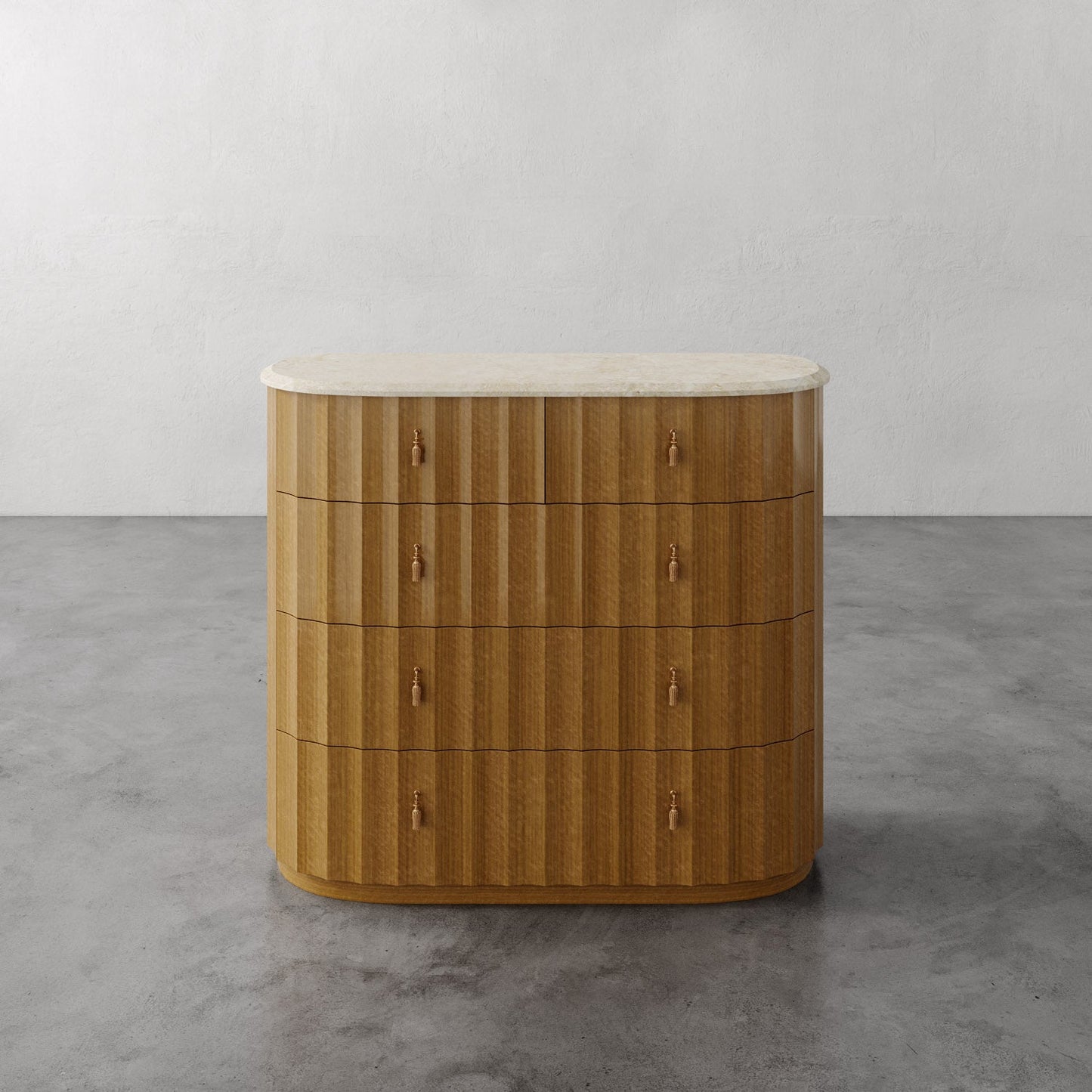 Ondara Fluted 5-Drawer Dresser