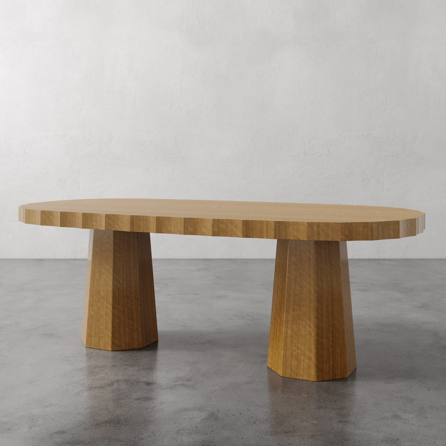 Ondara Fluted Dining Table Oblong