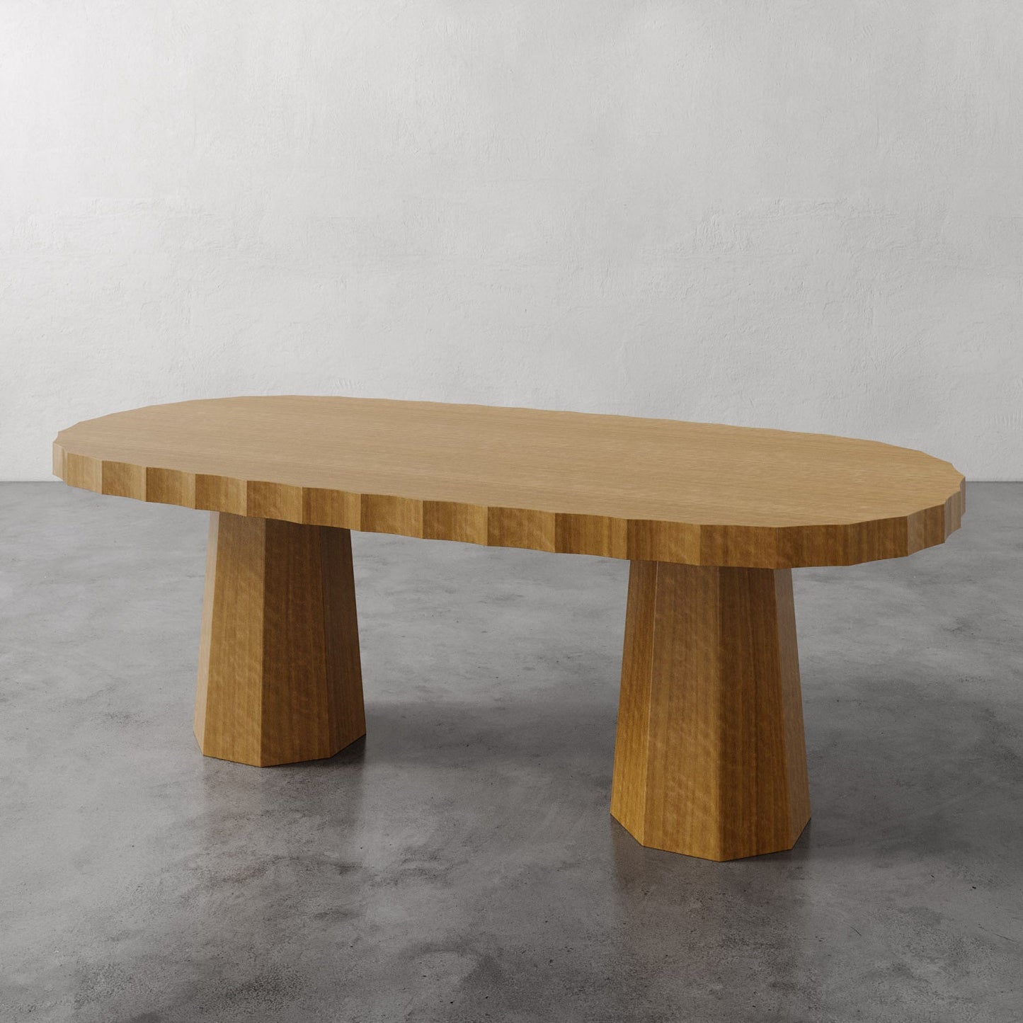 Ondara Fluted Dining Table Oblong