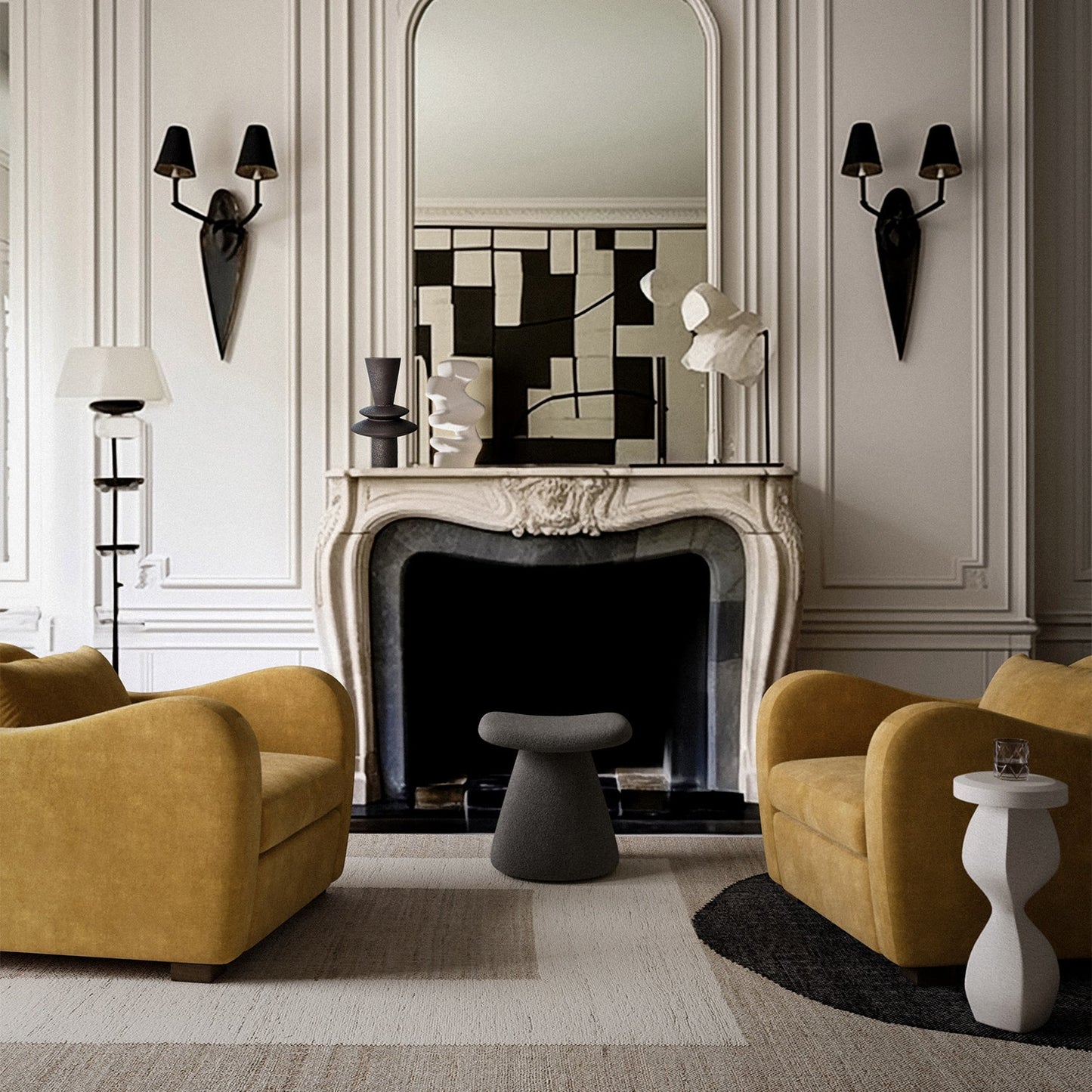 Souple Plaster Drinks Table