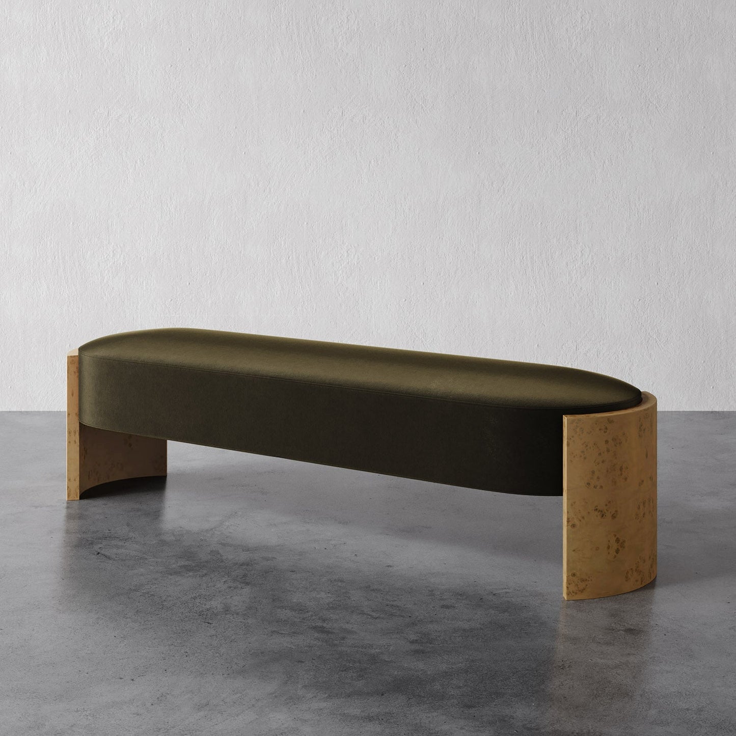 Benoit Bench (Blonde Burl)