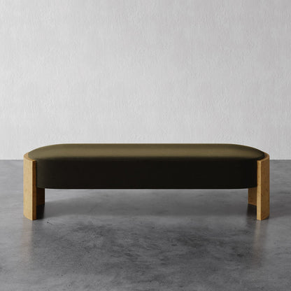 Benoit Bench (Blonde Burl)