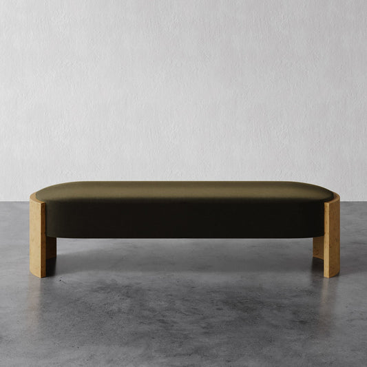 Benoit Bench (Blonde Burl)