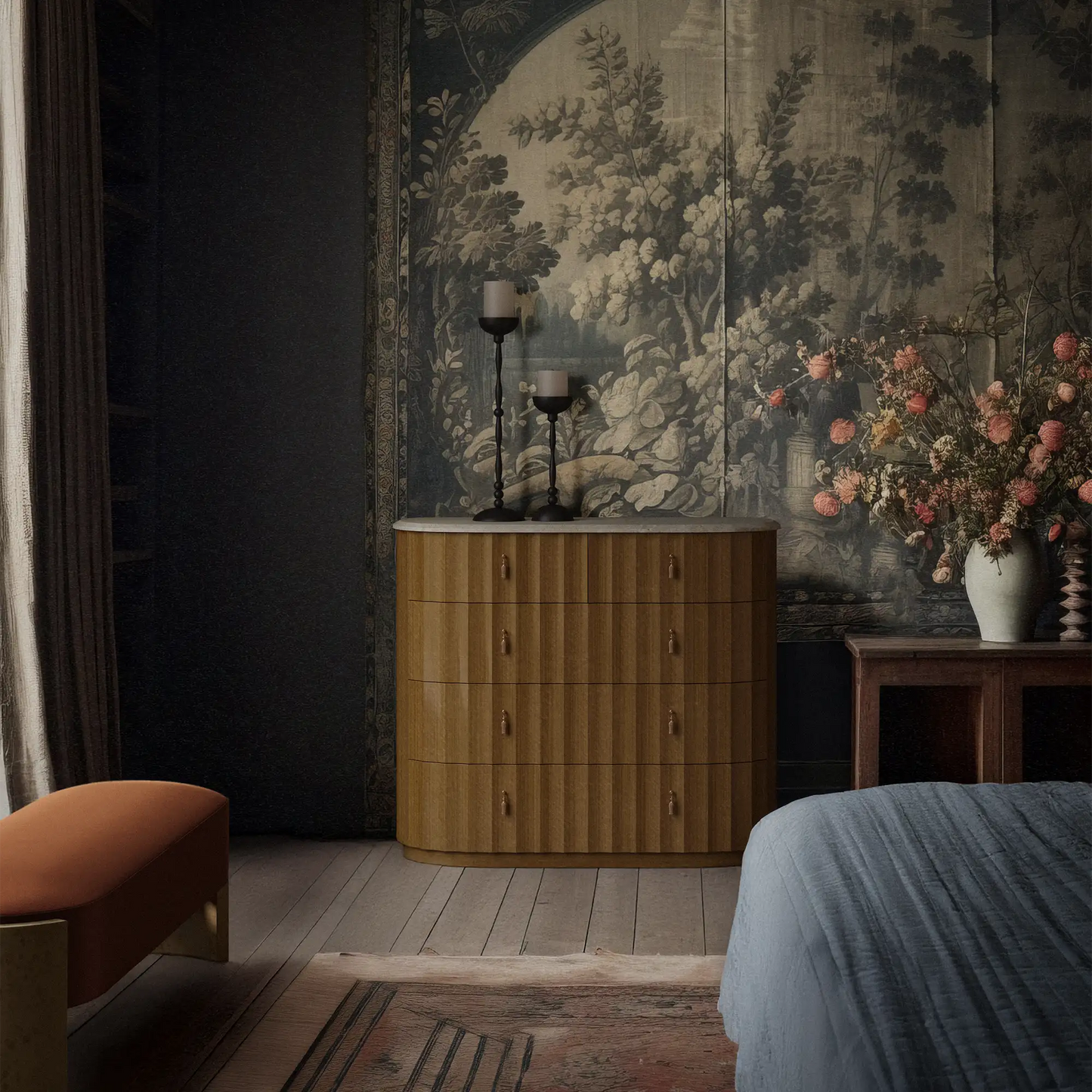 Ondara Fluted 5-Drawer Dresser