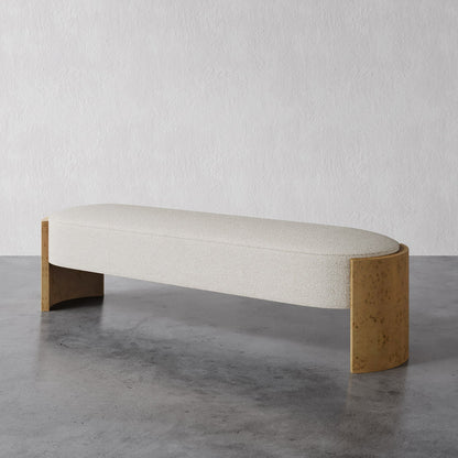 Benoit Bench (Blonde Burl)